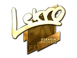 Sticker | Lekr0 (Gold) | Boston 2018 Sticker | Lekr0 (Gold) | Boston 2018