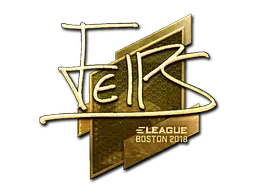 Sticker | felps (Gold) | Boston 2018 Sticker | felps (Gold) | Boston 2018