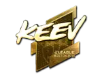Sticker | keev (Gold) | Boston 2018