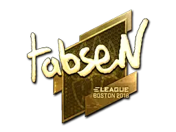 Sticker | tabseN (Gold) | Boston 2018 Sticker | tabseN (Gold) | Boston 2018