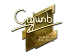 Sticker | cajunb (Gold) | Boston 2018