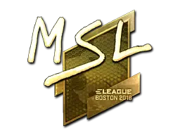 Sticker | MSL (Gold) | Boston 2018 Sticker | MSL (Gold) | Boston 2018