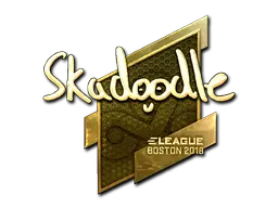 Sticker | Skadoodle (Gold) | Boston 2018 Sticker | Skadoodle (Gold) | Boston 2018