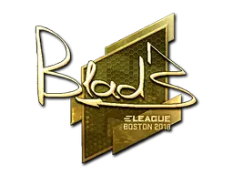 Sticker | B1ad3 (Gold) | Boston 2018