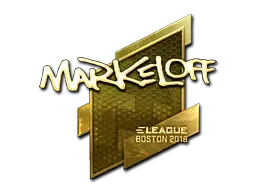 Sticker | markeloff (Gold) | Boston 2018 Sticker | markeloff (Gold) | Boston 2018