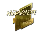 Sticker | markeloff (Gold) | Boston 2018