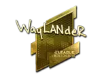 Sticker | wayLander (Gold) | Boston 2018