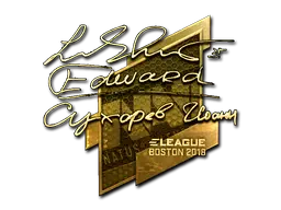 Sticker | Edward (Gold) | Boston 2018 Sticker | Edward (Gold) | Boston 2018