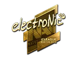 Sticker | electronic (Gold) | Boston 2018 Sticker | electronic (Gold) | Boston 2018