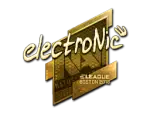 Sticker | electronic (Gold) | Boston 2018