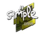 Sticker | s1mple | Boston 2018