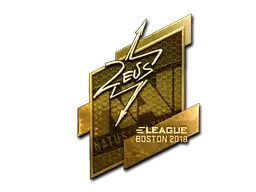 Sticker | Zeus (Gold) | Boston 2018 Sticker | Zeus (Gold) | Boston 2018