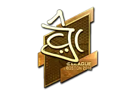 Sticker | chrisJ (Gold) | Boston 2018 Sticker | chrisJ (Gold) | Boston 2018