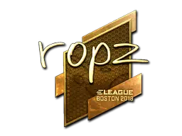 Sticker | ropz (Gold) | Boston 2018 Sticker | ropz (Gold) | Boston 2018