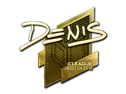 Sticker | denis (Gold) | Boston 2018 Sticker | denis (Gold) | Boston 2018
