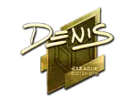 Sticker | denis (Gold) | Boston 2018