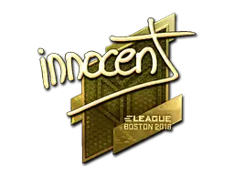 Sticker | innocent (Gold) | Boston 2018 Sticker | innocent (Gold) | Boston 2018