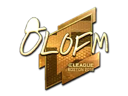 Sticker | olofmeister (Gold) | Boston 2018 Sticker | olofmeister (Gold) | Boston 2018