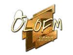 Sticker | olofmeister (Gold) | Boston 2018