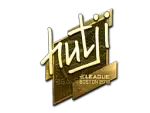 Sticker | hutji (Gold) | Boston 2018