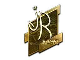 Sticker | jR (Gold) | Boston 2018 Sticker | jR (Gold) | Boston 2018