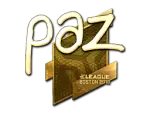 Sticker | paz (Gold) | Boston 2018