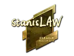 Sticker | stanislaw (Gold) | Boston 2018