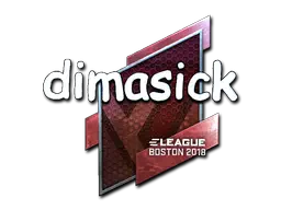 Sticker | dimasick (Foil) | Boston 2018 Sticker | dimasick (Foil) | Boston 2018