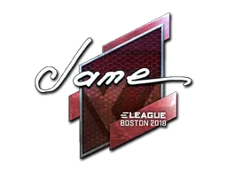 Sticker | Jame (Foil) | Boston 2018 Sticker | Jame (Foil) | Boston 2018