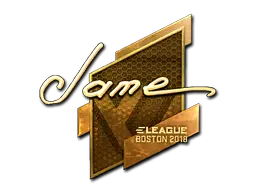 Sticker | Jame (Gold) | Boston 2018 Sticker | Jame (Gold) | Boston 2018