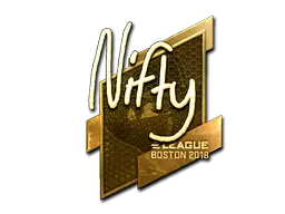 Sticker | Nifty (Gold) | Boston 2018 Sticker | Nifty (Gold) | Boston 2018