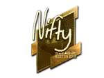 Sticker | Nifty (Gold) | Boston 2018