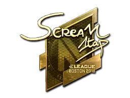 Sticker | ScreaM (Gold) | Boston 2018 Sticker | ScreaM (Gold) | Boston 2018