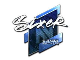 Sticker | SIXER (Foil) | Boston 2018 Sticker | SIXER (Foil) | Boston 2018