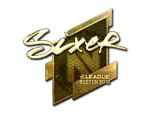 Sticker | SIXER (Gold) | Boston 2018