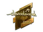 Sticker | devoduvek (Gold) | Boston 2018