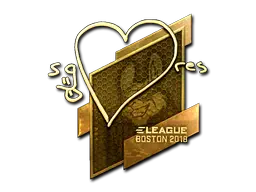 Sticker | seang@res (Gold) | Boston 2018 Sticker | seang@res (Gold) | Boston 2018
