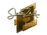 Sticker | ShahZaM (Gold) | Boston 2018