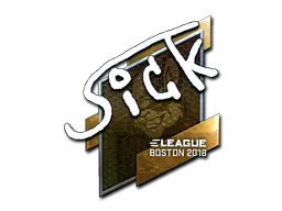 Sticker | SicK (Foil) | Boston 2018 Sticker | SicK (Foil) | Boston 2018
