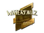 Sticker | waterfaLLZ (Gold) | Boston 2018