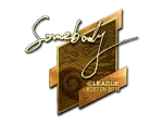Sticker | somebody (Gold) | Boston 2018