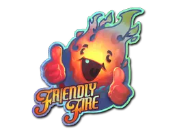 Sticker | Friendly Fire (Holo) Sticker | Friendly Fire (Holo)