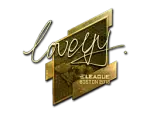 Sticker | LoveYY (Gold) | Boston 2018