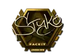Sticker | STYKO (Gold) | London 2018
