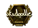 Sticker | Skadoodle (Gold) | London 2018