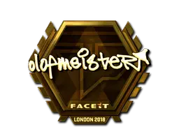 Sticker | olofmeister (Gold) | London 2018 Sticker | olofmeister (Gold) | London 2018