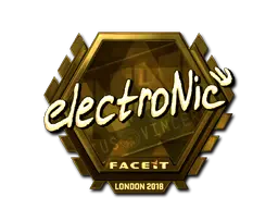 Sticker | electronic (Gold) | London 2018 Sticker | electronic (Gold) | London 2018