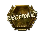Sticker | electronic (Gold) | London 2018