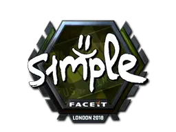 Sticker | s1mple (Foil) | London 2018 Sticker | s1mple (Foil) | London 2018