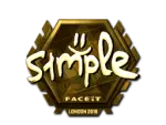 Sticker | s1mple (Gold) | London 2018